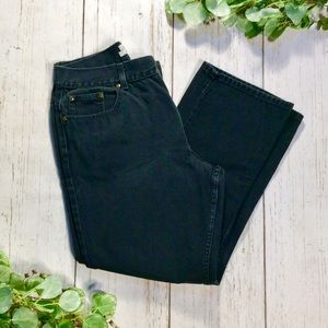 L.L. Bean Original Fit Black Cotton Jeans